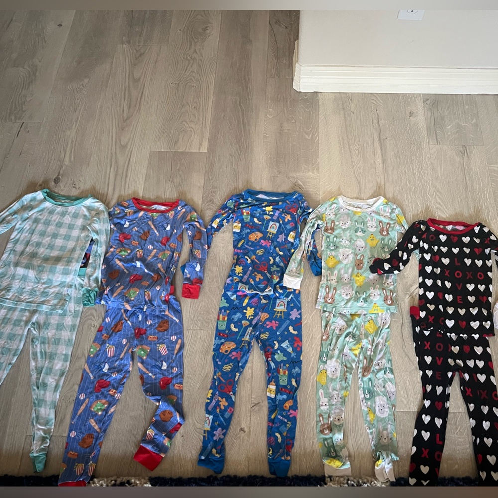 5 Little Sleepies 3T & 1 PB & Grape 3T Pajamas